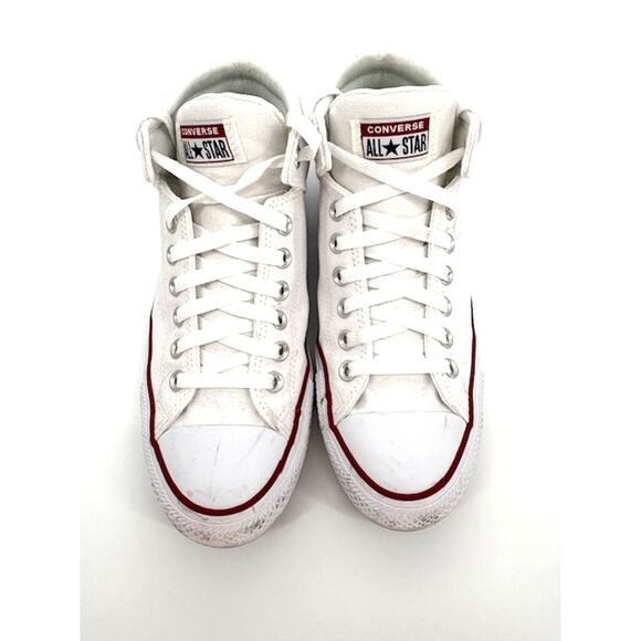 Men's Converse High Top Sneakers in White - Pre-Loved - Size 8 - Picture 7 of 7